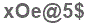 The text to enter in the texbox below is: xOe@5$