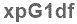 The text to enter in the texbox below is: xpG1df