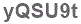 The text to enter in the texbox below is: yQSU9t