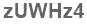 The text to enter in the texbox below is: zUWHz4
